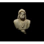 Roman Marble Bust of Serapis