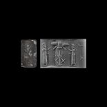 Western Asiatic Cylinder Seal with Presentation Scene