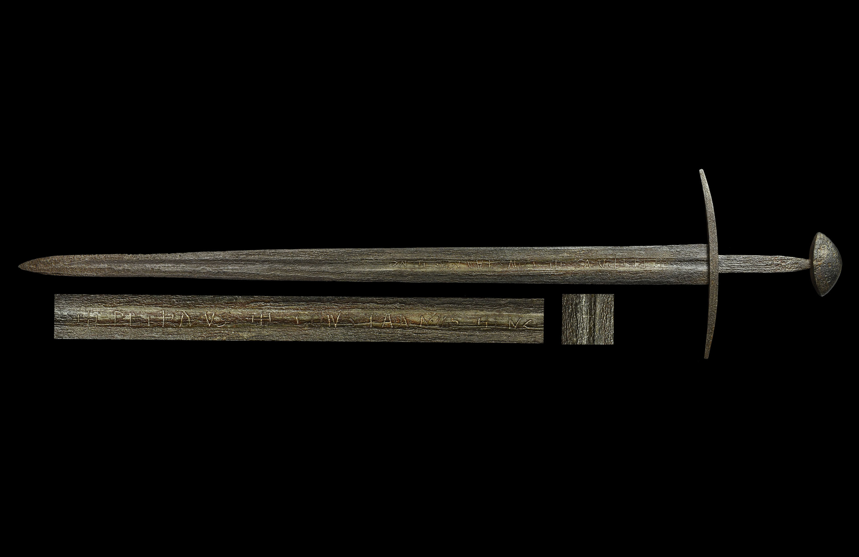 Viking Type XI Sword with Silver Inscription