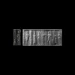 Western Asiatic Babylonian Cylinder Seal with Figures