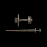 Viking Sword with Ringerike Style Lobed Pommel