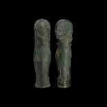 Roman Articulated Greave Pair