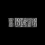 Western Asiatic Cylinder Seal with Presentation Scene