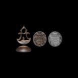 Post Medieval Brickenden Family Cut-Steel Armorial Seal