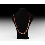 Natural History - Carnelian Bead Necklace