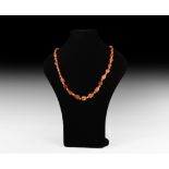 Natural History - Carnelian Bead Necklace