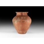 Anatolian Red Burnished Pottery Vessel