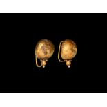 Roman Gold Earring Pair