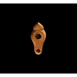 Roman Oil Lamp with Cross