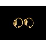 Roman Gold Earring Pair