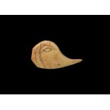 Coptic Bone Bird's Head Inlay