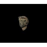 Roman Mercury Statuette Head