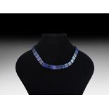 Western Asiatic Deep Blue Bead Necklace String