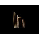 Roman Bone Pin Collection