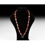 Natural History - Carnelian and Other Bead Necklace