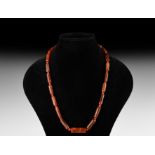 Natural History - Carnelian Bead Necklace