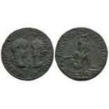 Gordian III and Tranquillina - Singara - Tyche Bronze