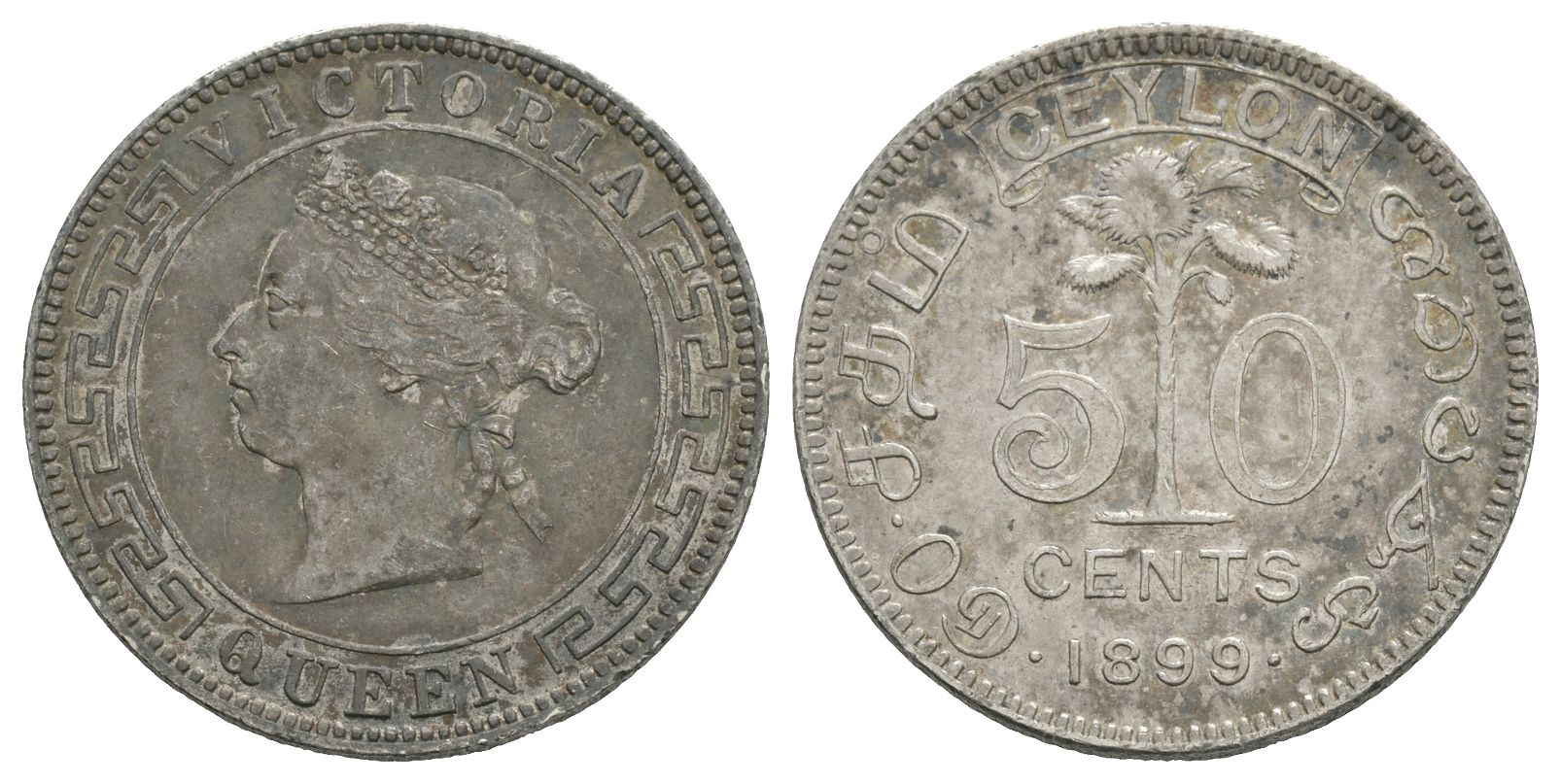 Sri Lanka (Ceylon) - Victoria - 1899 - 50 Cents