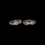Roman Silver Double Dolphin Ring