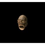 Pre-Columbian Mayan Demon Head