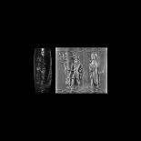 Western Asiatic Figural Cylinder Seal