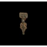 Anglo-Saxon Chip-Carved Brooch