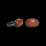 Roman Ring with Carnelian Gemstone