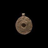 Byzantine Lead Mirror Pendant