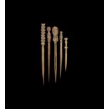 Roman Bone Hair Pin Collection