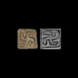 Indus Valley Stamp Seal with Swastika