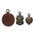 Football Prize Medal and Silver Fobs [2]