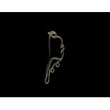 Large Iron Age Celtic La Tène Fibula