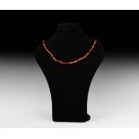 Roman Carnelian Bead Necklace