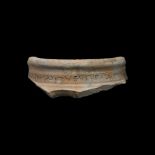 Greek Inscribed Vessel Rim