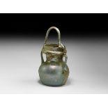 Roman Glass Double-Handled Vessel