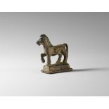 Roman Advancing Horse Statuette