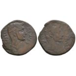 Octavian and Julius Caesar - Double Portrait Sestertius