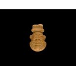 Egyptian Bone Bes Amulet