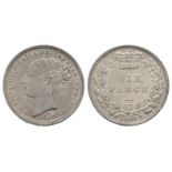 Victoria - 1887 YH - Sixpence