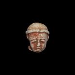 Egyptian Painted Figure Head