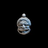 Phoenician Grotesque Mask Pendant