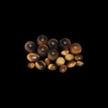 Natural History - Tiger's Eye Cabochon and Bead Collection