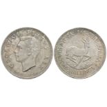 South Africa - George VI - 1948 - Silver 5 Shillings