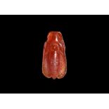 Egyptian Carnelian Fly Amulet