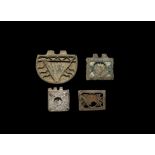 Medieval Belt Mount Group with Inlays