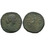 Faustina II - Empress with Dancing Girls Sestertius