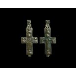 Byzantine Reliquary Cross Pendant