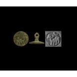 Indus Valley Stamp Seal with Zebu