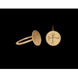 Byzantine Gold Ring with Monogram