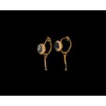 Roman Gold Earring Pair